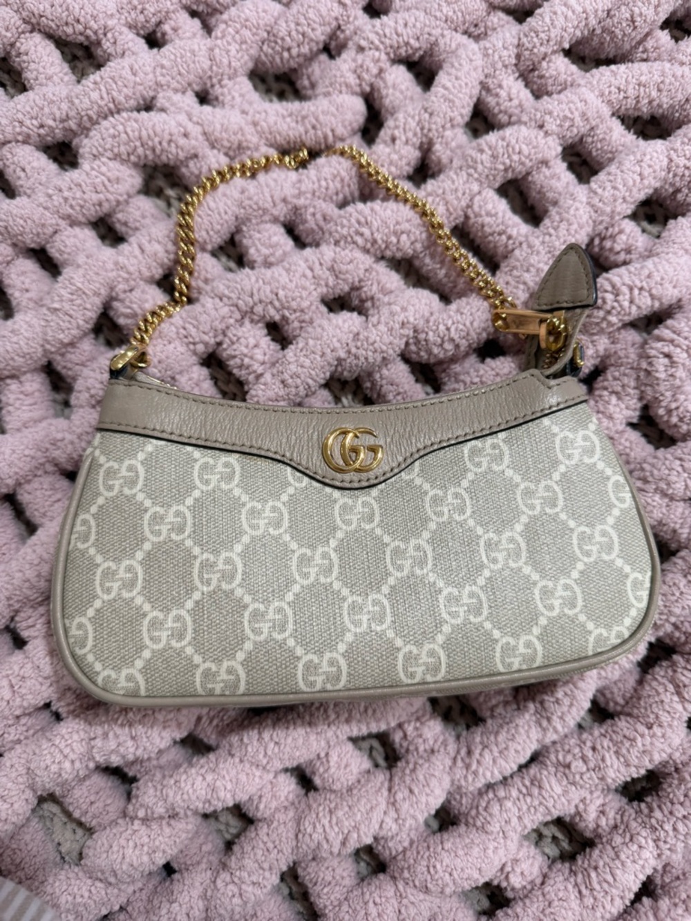 Gucci Beige Ophidia mini bag